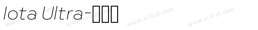 Iota Ultra字体转换